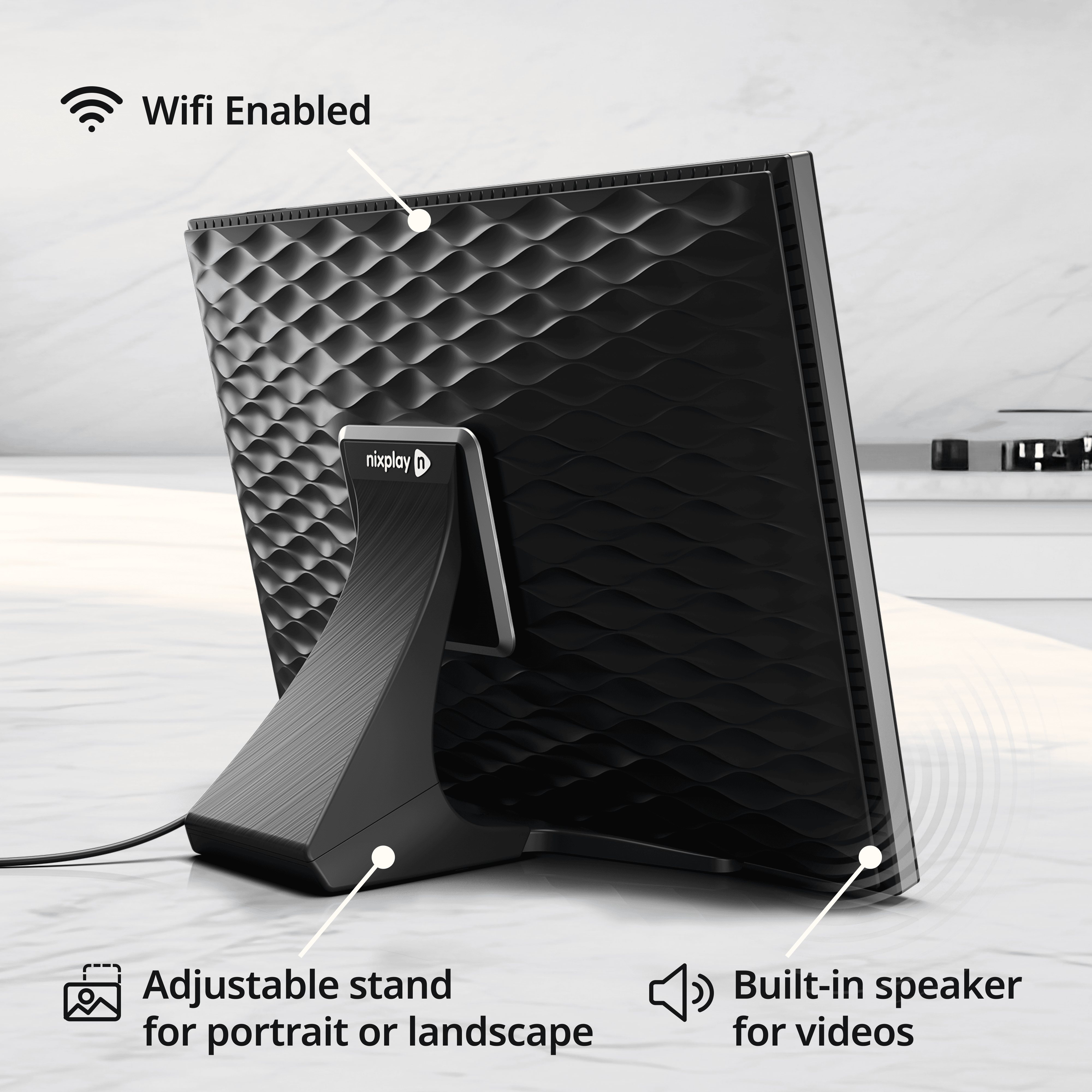 Nixplay Smart Photo Frame | 10.1 Inch Touch | Nixplay