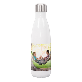 Slim White Water Bottle 17 oz.