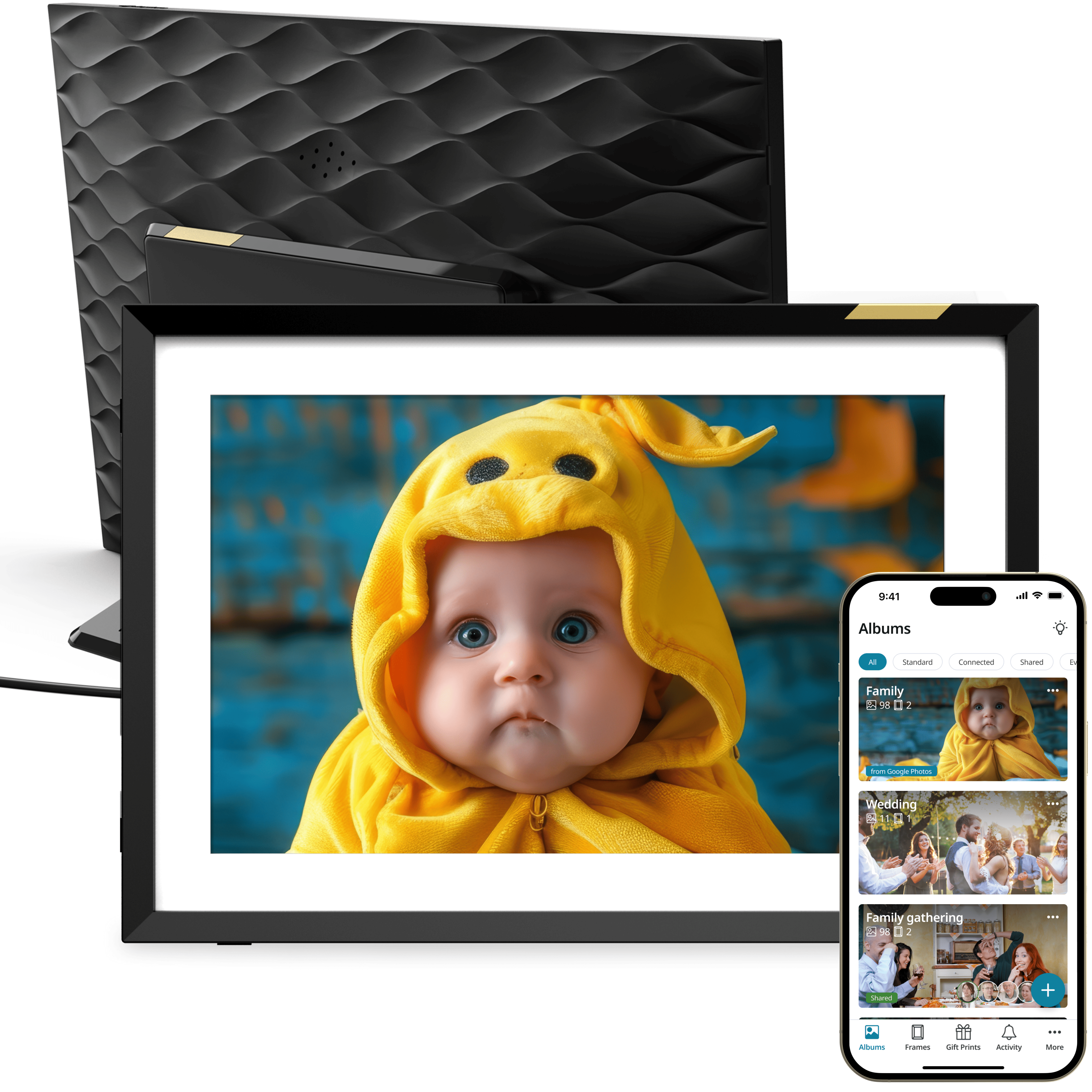 Nixplay Smart Frame Classic 10.1" HD Touch Screen