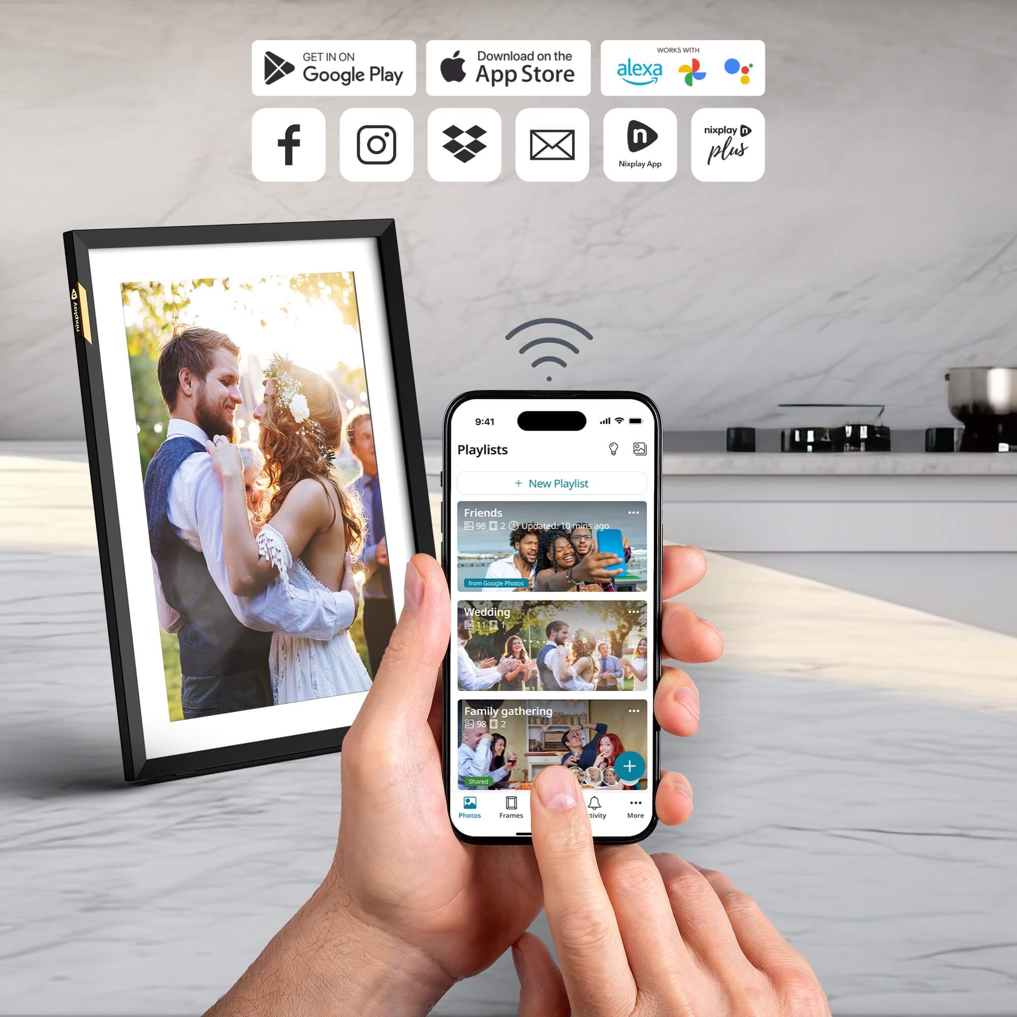 10-inch HD Matted Touch Screen Wi-Fi Digital Frame