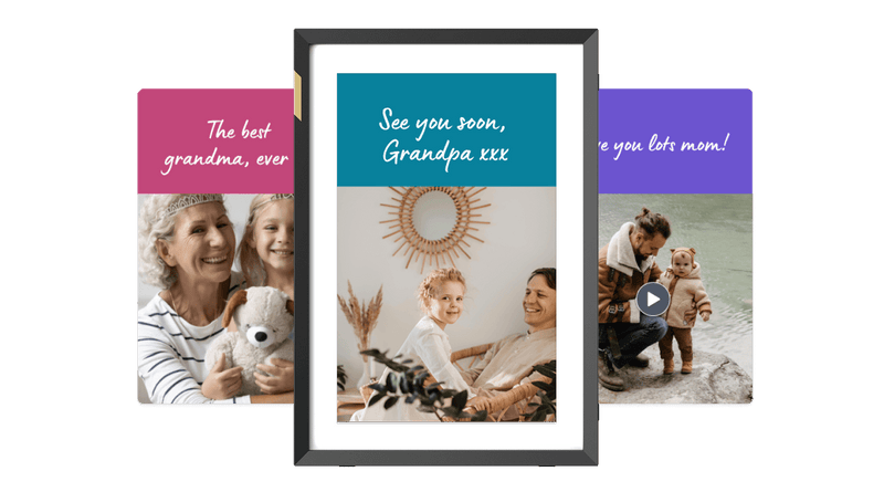 Preload your greeting messages, photos and videos, without unboxing