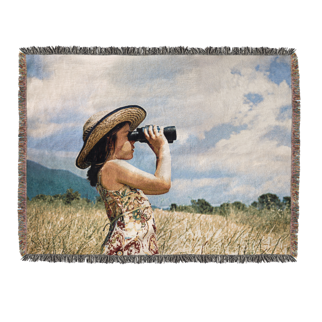 Woven Photo Throw Blanket