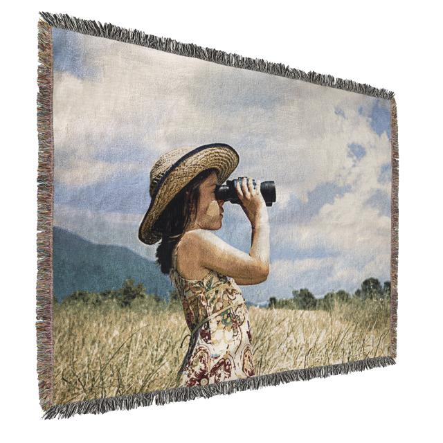 Woven Photo Throw Blanket