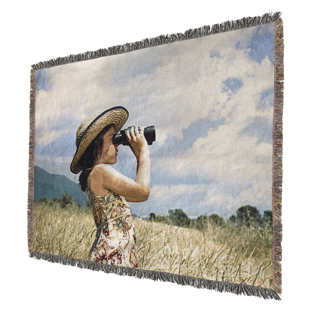 Woven Photo Throw Blanket