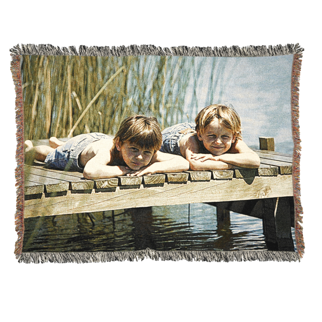 Woven Photo Throw Blanket