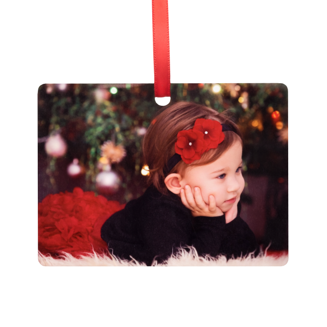 Two-Sided Metal Tree Ornament