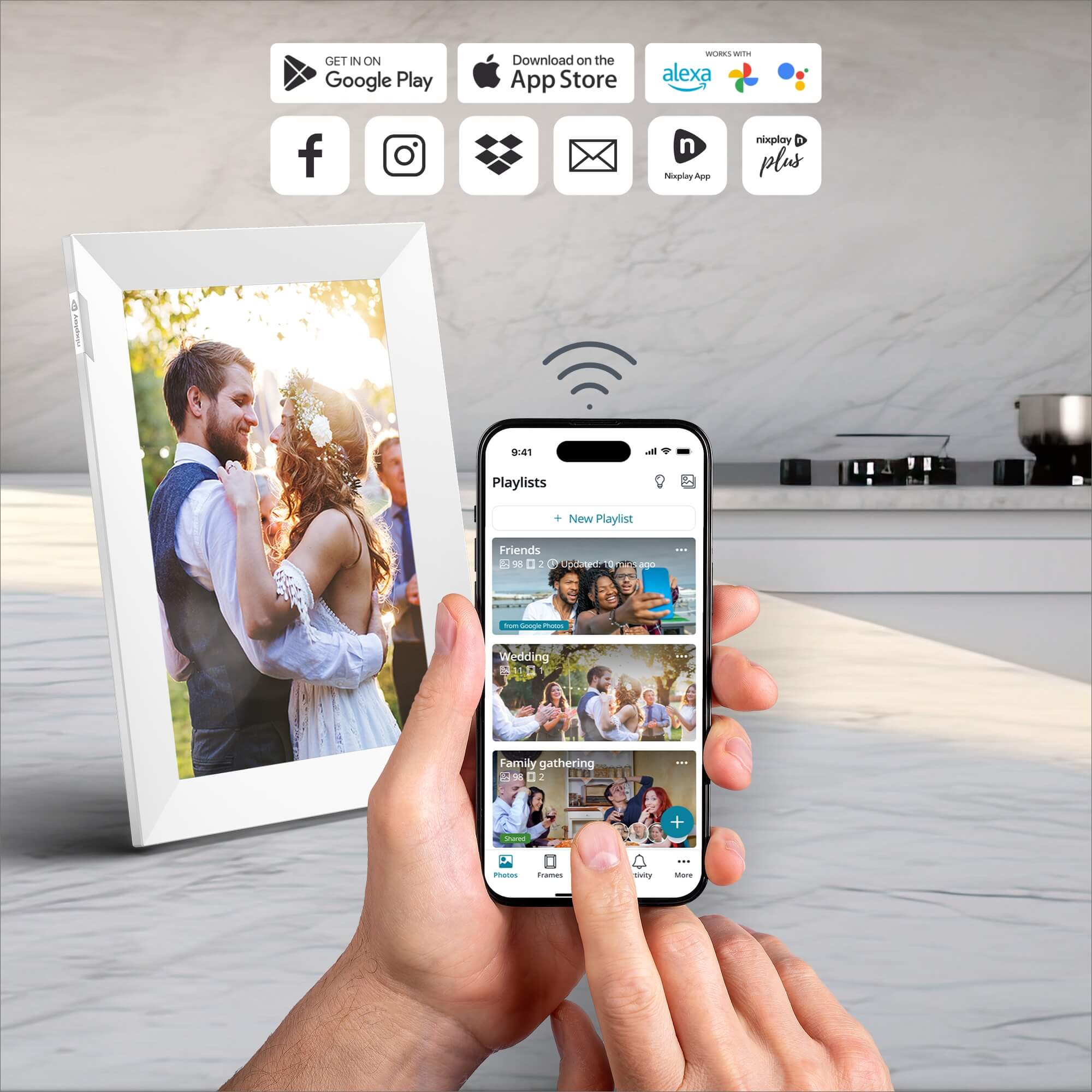 Nixplay Smart Photo Frame 10.1 Inch Touch Nixplay Nixplay Digital